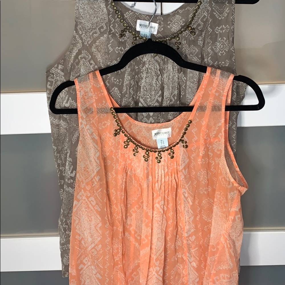 Two Motherhood Maternity Sleeveless Tops